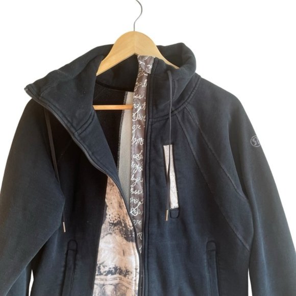 Lululemon Jacket Size 12 Black High Collar - Picture 8 of 15